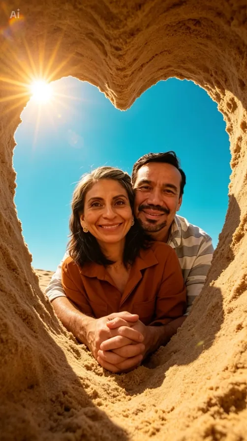 Pareja de novios en una bicicleta